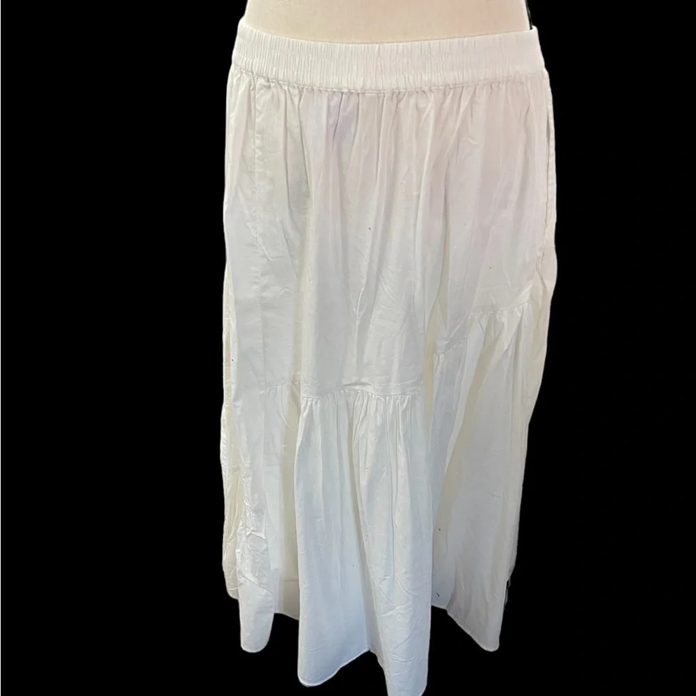 Free People All About Tiers Skirt Medium White Maxi NEW NWT - Picture 5 of 11